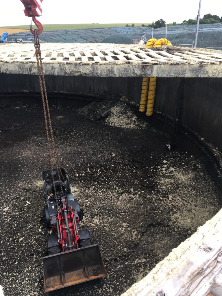 Fermenterreinigung an der Biogasanlage im Juli 2018 – Bild 11
