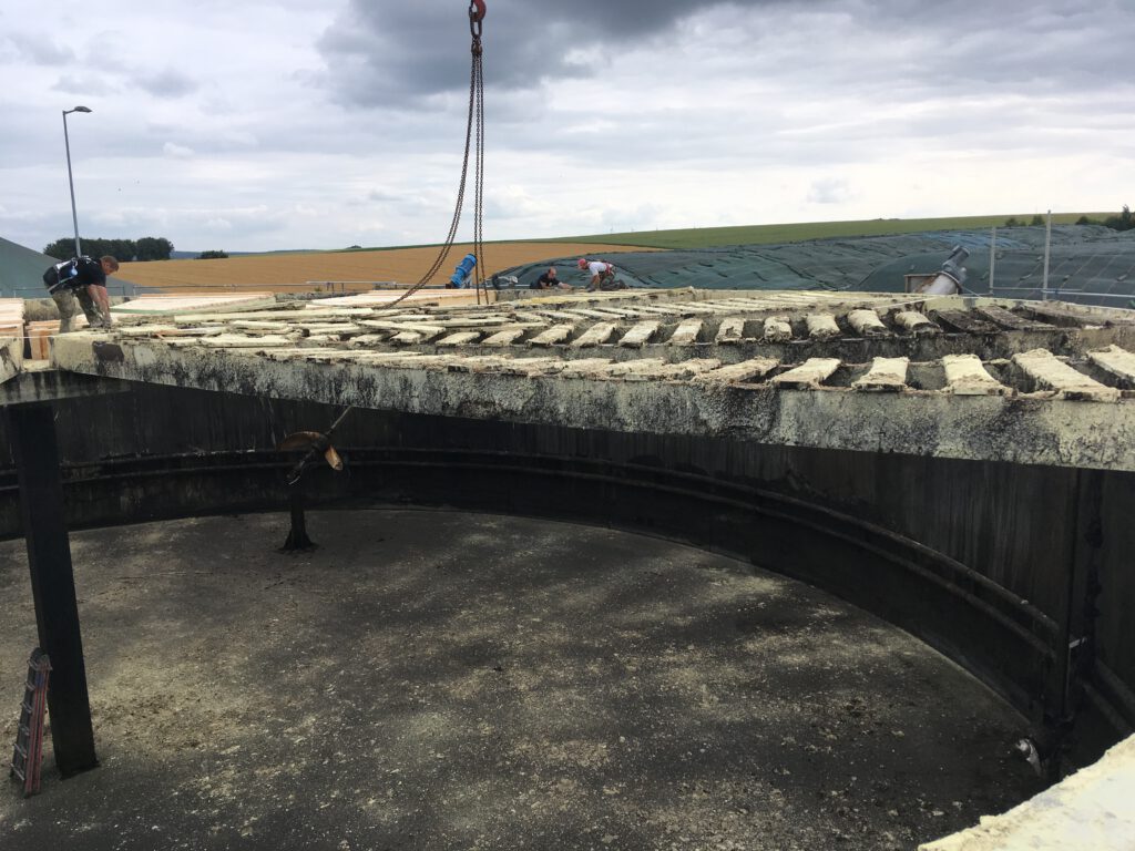 Fermenterreinigung an der Biogasanlage im Juli 2018 – Bild 1